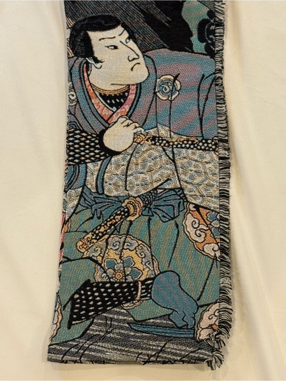 Ukiyo-e Samurai Tapestry Cargo Pants Sz 30 NWT Rebel Vengeance Y2K - Picture 2 of 16